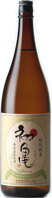 初亀 特別純米　無濾過生原酒　7BY　(1.8L)